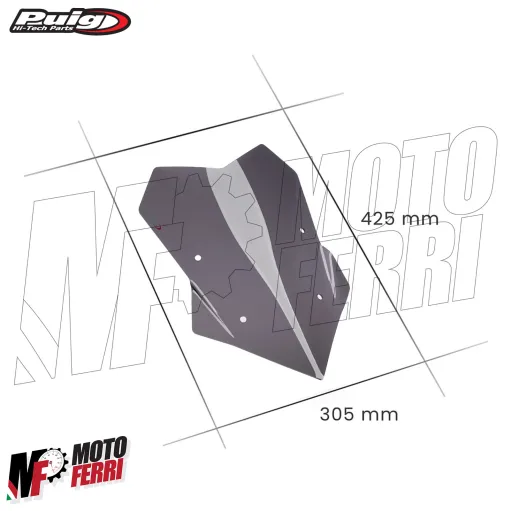 MF7379 Cupolino Parabrezza Puig Yamaha Tracer 9 GT GT+ da 2021 a 2024 Fumè Scuro