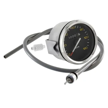 MF4544 Contachilometri Scala 120Km/h Vespa PX PE 125 150 200 Prima Serie Cromato