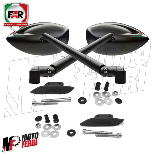 MF2129 Specchietti da Manubrio Cover Tappo Far Viper TMAX 530 560 da 2012 a 2021