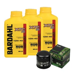 MF5343 Tagliando Yamaha Tracer 9 GT 2016/2026 - 3 Olio Bardahl XTC 10W40 Filtro