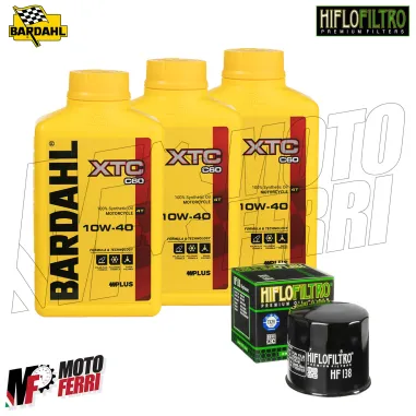 MF5287 Tagliando Suzuki VStrom 650 2007/2026 - 3 Olio Bardahl XTC 10W40 Filtro