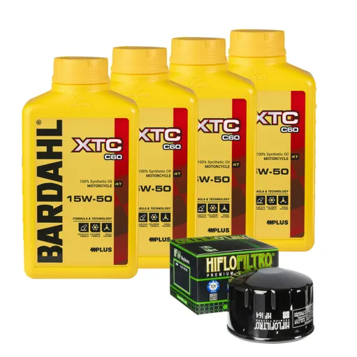 MF1774 Tagliando BMW R 1200 GS - 2004 a 2012 - 4 Olio Bardahl XTC 15W50 Filtro
