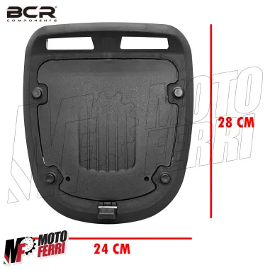 MF5457 Bauletto 29 Litri BCR Piastra e Schienalino Universale Scooter Nero