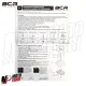 MF5457 Bauletto 29 Litri BCR Piastra e Schienalino Universale Scooter Nero