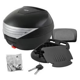 MF5457 Bauletto 29 Litri BCR Piastra e Schienalino Universale Scooter Nero