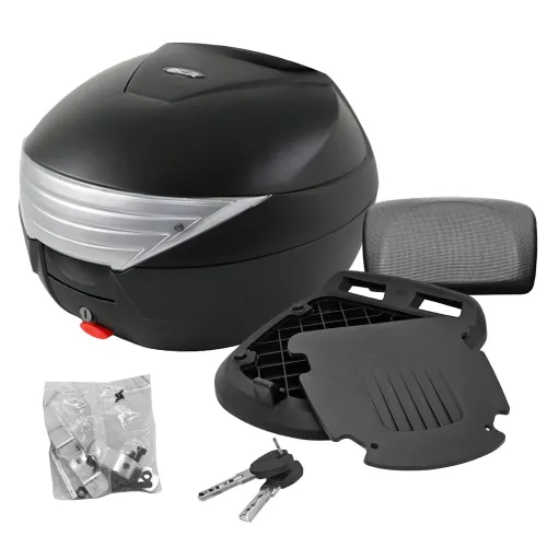 MF5457 Bauletto 29 Litri BCR Piastra e Schienalino Universale Scooter Nero