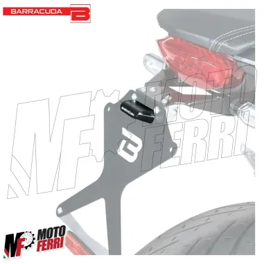 MF2579 Luce Targa Portatarga Barracuda Moto a Led Universale Omologata