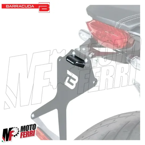 MF2579 Luce Targa Portatarga Barracuda Moto a Led Universale Omologata