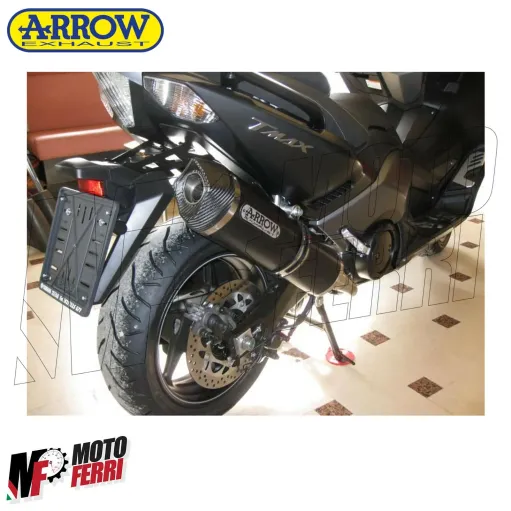 MF258x - MARMITTA SCARICO COLLETTORI ARROW RACING DARK YAMAHA TMAX 530 2012 2016