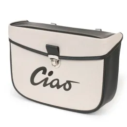 MF2661 Borsa Piaggio Ciao Laterale da Portapacchi Grigio Nero Impermeabile