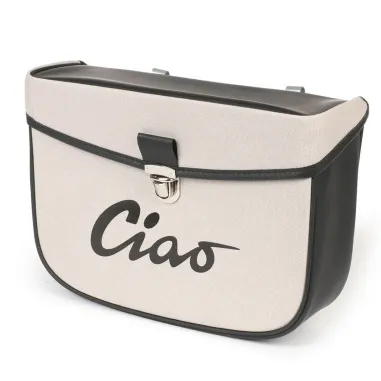 MF2661 Borsa Piaggio Ciao Laterale da Portapacchi Grigio Nero Impermeabile