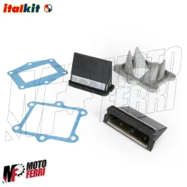 MF2719 Pacco Valvola Lamellare ItalKit per Quattrini M1L GTR 60 M200 Dea Vespa 2
