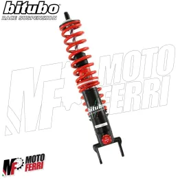 AMMORTIZZATORE BITUBO ANTERIORE E POSTERIORE ROSSO A GAS VESPA 125 150 200 PX PE 2