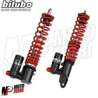 AMMORTIZZATORE BITUBO ANTERIORE E POSTERIORE ROSSO A GAS VESPA 125 150 200 PX PE