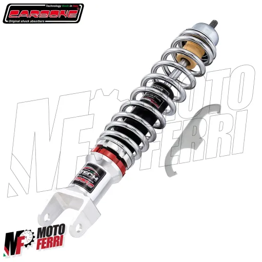 AMMORTIZZATORE ANTERIORE E POSTERIORE CARBONE HI-TECH CROMATO VESPA 50 R L N 125 ET3 PRIMAVERA