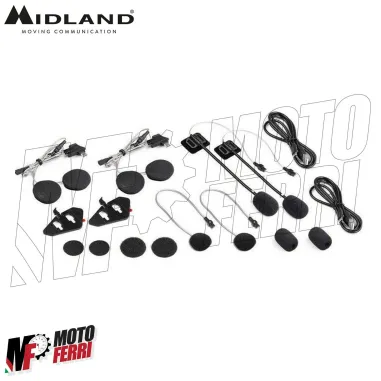 Interfono DOPPIO MIDLAND BT MINI TWIN BLUETOOTH MOTO SCOOTER 2 CASCHI