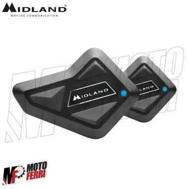 Interfono DOPPIO MIDLAND BT MINI TWIN BLUETOOTH MOTO SCOOTER 2 CASCHI