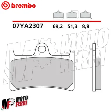 MF2820 PASTIGLIE FRENO ANTERIORI BREMBO YAMAHA MT07 MT09 R1 MT10