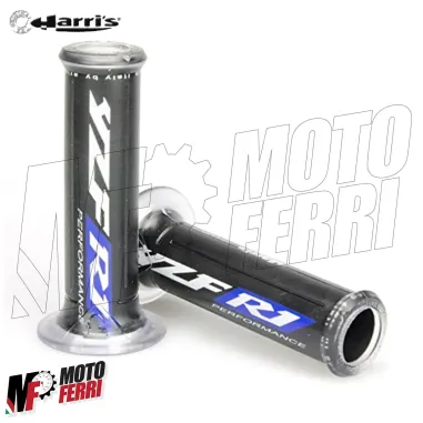MF2825 - COPPIA MANOPOLE SOFT GRIPS HARRI'S YAMAHA YZF R1 SP M M1 1000 CON LOGO