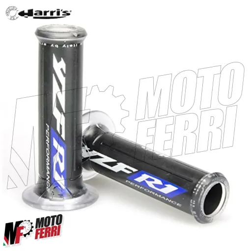 MF2825 - COPPIA MANOPOLE SOFT GRIPS HARRI'S YAMAHA YZF R1 SP M M1 1000 CON LOGO