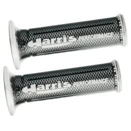 MF2827 - Coppia Manopole Soft Grips Harri's Universali Scooter Effetto Carbonio