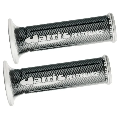 MF2827 - Coppia Manopole Soft Grips Harri's Universali Scooter Effetto Carbonio