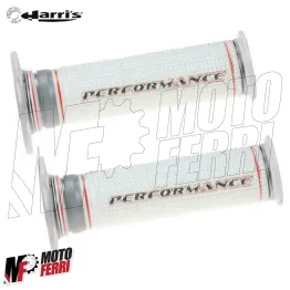 MF2833 COPPIA MANOPOLE SOFT GRIPS HARRIS PERFORMANCE UNIVERSALI SCOOTER BIANCO 2