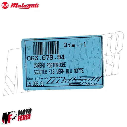 MF2945 CARENA POSTERIORE CODONE BLU NOTTE MALAGUTI F10 2T 50 DAL 1992 AL 1998