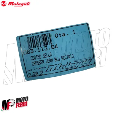 MF2958 - CODINO POSTERIORE SELLA BLU ACCIAIO MALAGUTI CROSSER 50 DA 1995 A 1998