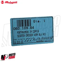 MF2964 - FIANCHETTI POSTERIORI BLU ACCIAIO MALAGUTI CROSSER 50 2T DA 1995 A 1998 2