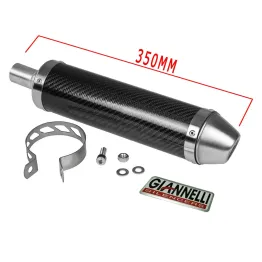 MF2986 SILENZIATORE GIANNELLI IN CARBONIO DM 28 MARMITTA UNIVERSALE MOTO 2T 4T