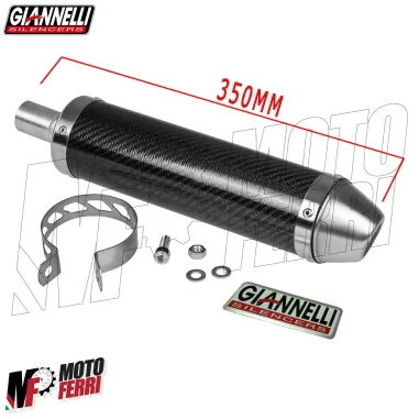 MF2986 SILENZIATORE GIANNELLI IN CARBONIO DM 28 MARMITTA UNIVERSALE MOTO 2T 4T