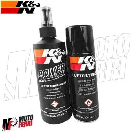 MF3006 KIT PULIZIA FILTRO ARIA KN K&N SPORT SPORTIVO DETERGENTE OLIO MOTO AUTO 2