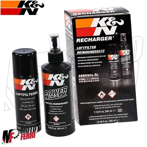 MF3006 KIT PULIZIA FILTRO ARIA KN K&N SPORT SPORTIVO DETERGENTE OLIO MOTO AUTO