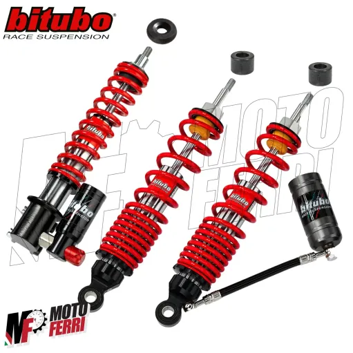 MF3014 AMMORTIZZATORI POSTERIORI GAS + ANTERIORE BITUBO VESPA GTS SUPER HPE