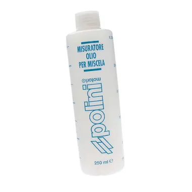 MISURATORE MISURINO OLIO MISCELA POLINI 250ml CON TAPPO VESPA SCOOTER MOTO MOPED