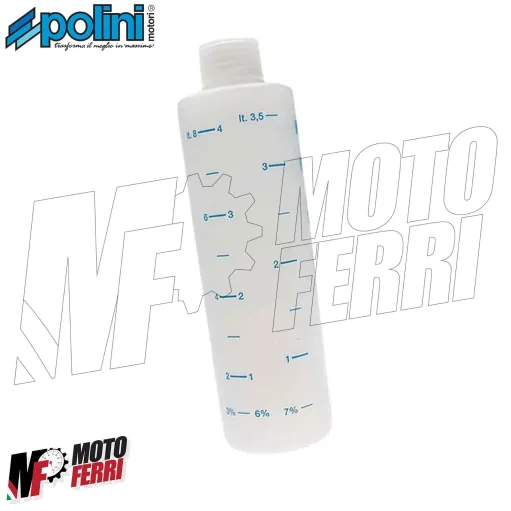 MISURATORE MISURINO OLIO MISCELA POLINI 250ml CON TAPPO VESPA SCOOTER MOTO MOPED