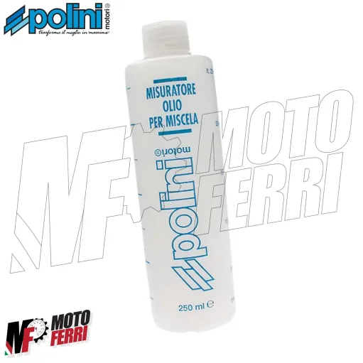MISURATORE MISURINO OLIO MISCELA POLINI 250ml CON TAPPO VESPA SCOOTER MOTO MOPED