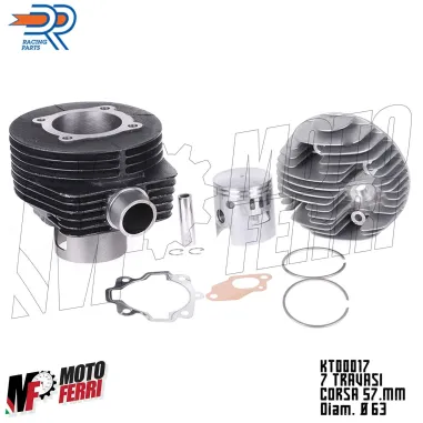 Cilindro DR VESPA PX 125 150 modifica 177 cc dm 63 Corsa 57 in Ghisa KT00017