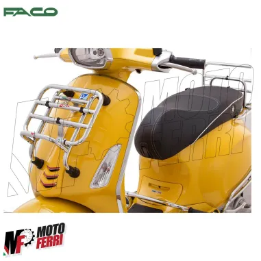 Portapacchi Anteriore Cromato Faco per Piaggio Vespa Primavera Sprint 50 125 150