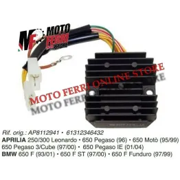 REGOLATORE DI TENSIONE CORRENTE APRILIA 650 MOTO PEGASO 3 IE LEONARDO 250 300