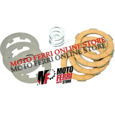 SERIE DISCHI FRIZIONE MODIFICA A 4 CON MOLLA RINFORZATA APE 50 SENZA AVVIAM ELET
