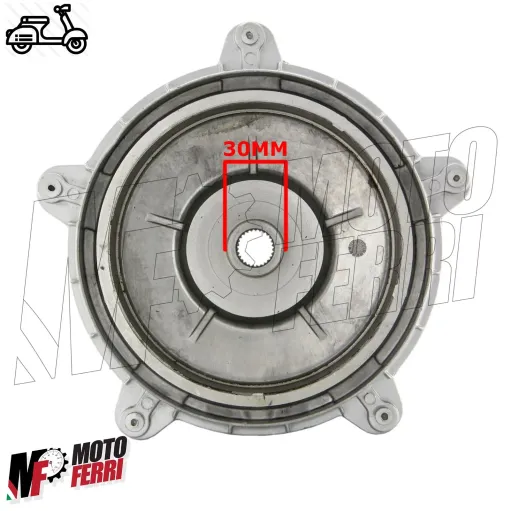 TAMBURO RUOTA POSTERIORE DM 30 VESPA PX PE 125 150 200 SERIE ARCOBALENO DAL 1982