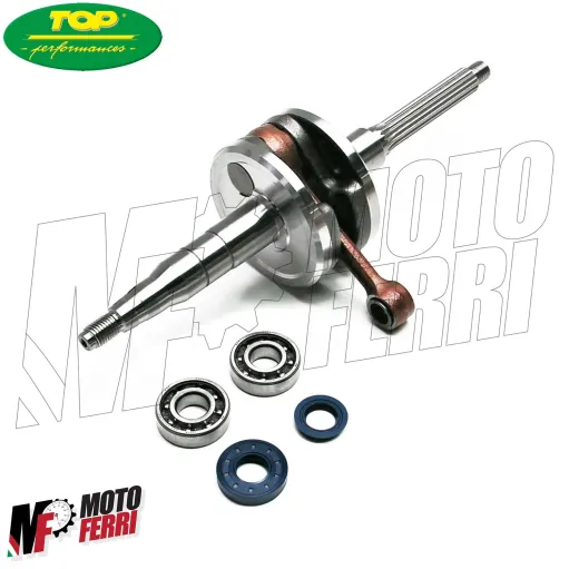 Albero motore Top Performance e cuscinetti e paraoli Minarelli 50 Verticale