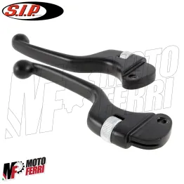 MF0371 - Coppia leve SIP regolabili nere Vespa 150 Sprint GL 180 SS Rally 200 2