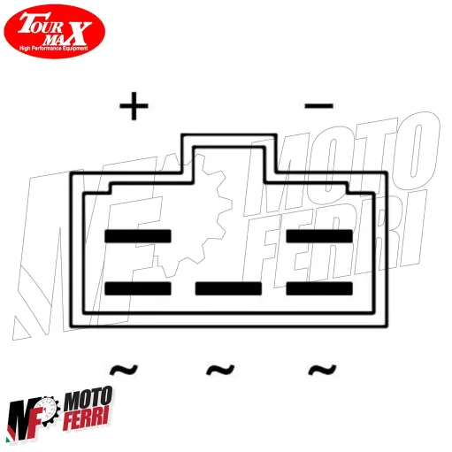 Regolatore di tensione corrente Tourmax per Yamaha 500 TMAX 2004 2005 2006 2007