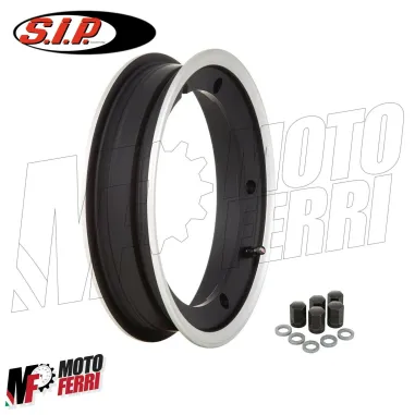 MF0388 - Cerchio Tubeless SIP nero 2.10-10 Vespa 50 Special R L N PK S XL 125