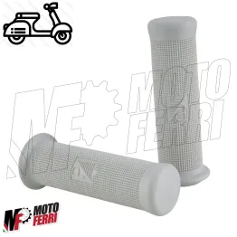 Serie coppia manopole Grigie Vespa 50 Special N L R 125 ET3 Primavera 24mm 2