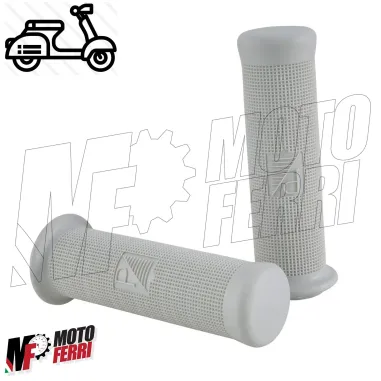 Serie coppia manopole Grigie Vespa 50 Special N L R 125 ET3 Primavera 24mm