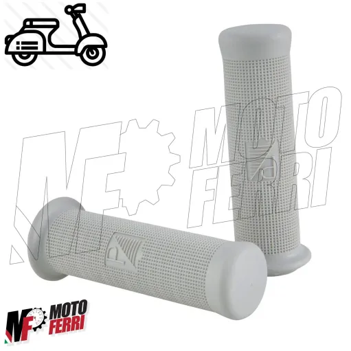Serie coppia manopole Grigie Vespa 50 Special N L R 125 ET3 Primavera 24mm